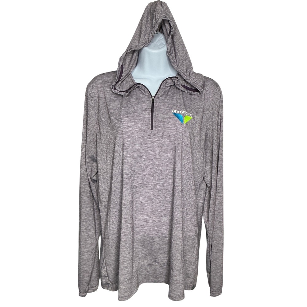 Horny Toad Womens Snowbird Utah Quarter Zip Hoodie Sz XL‎ Ski Resort Layerig